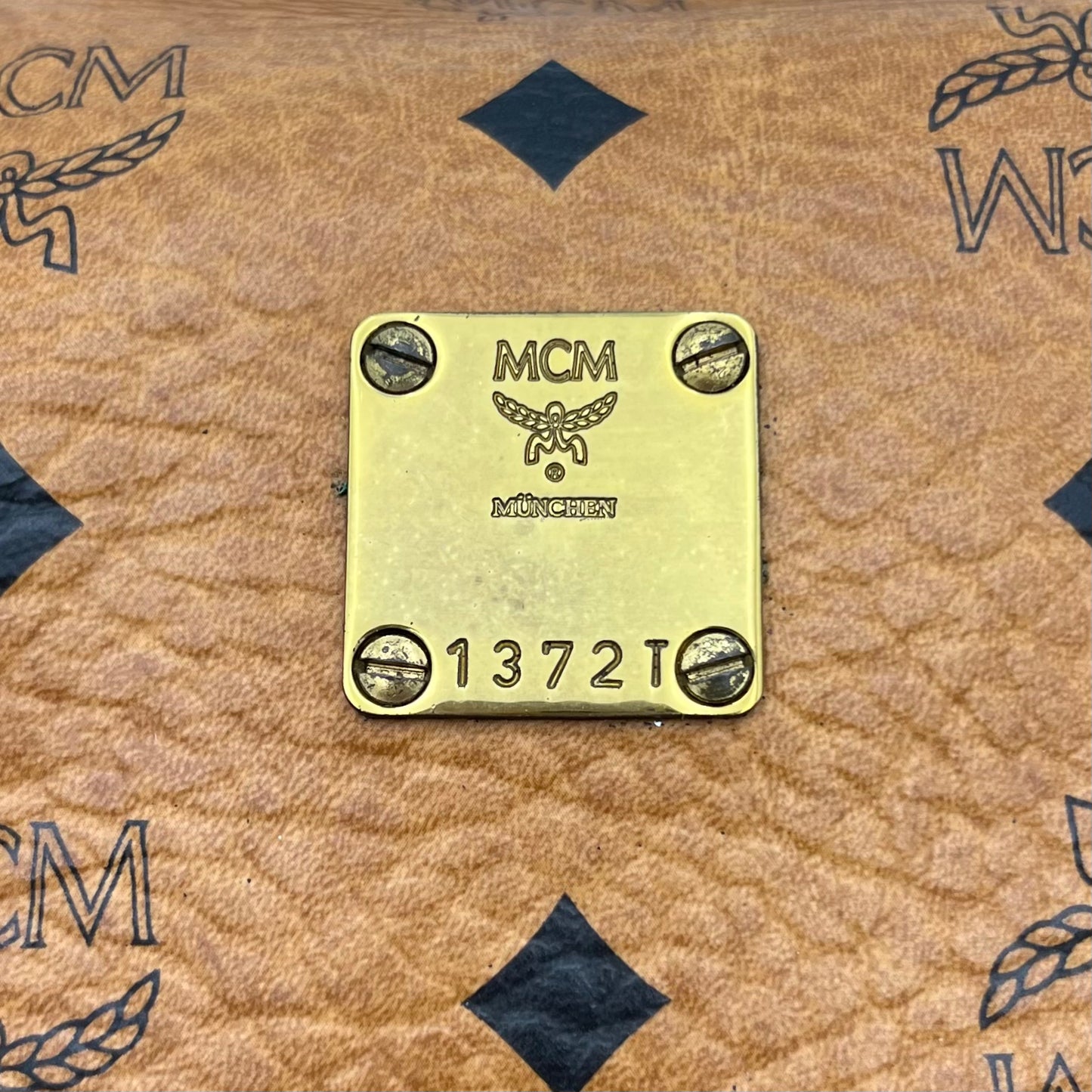 MCM Cognac Boston 27cm
