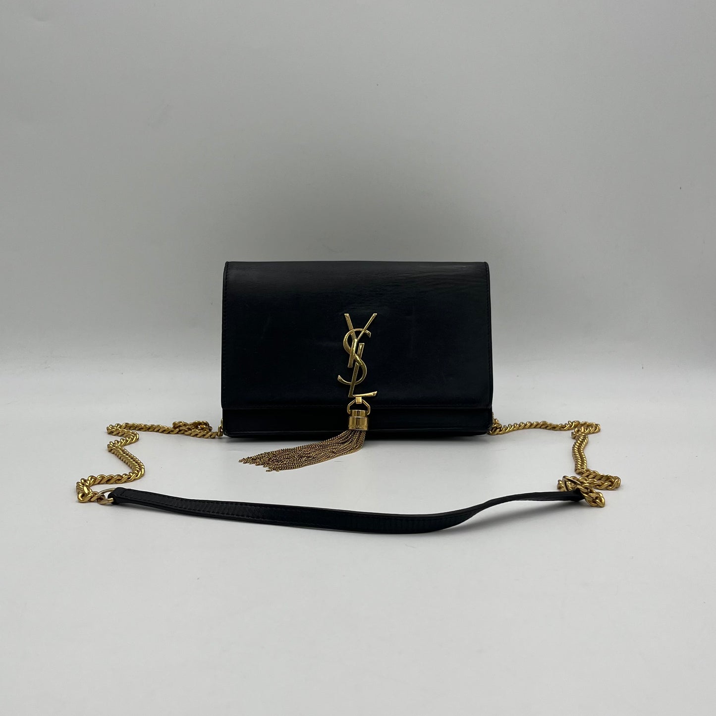 YSL Black Small Kate Tassel Crossbody