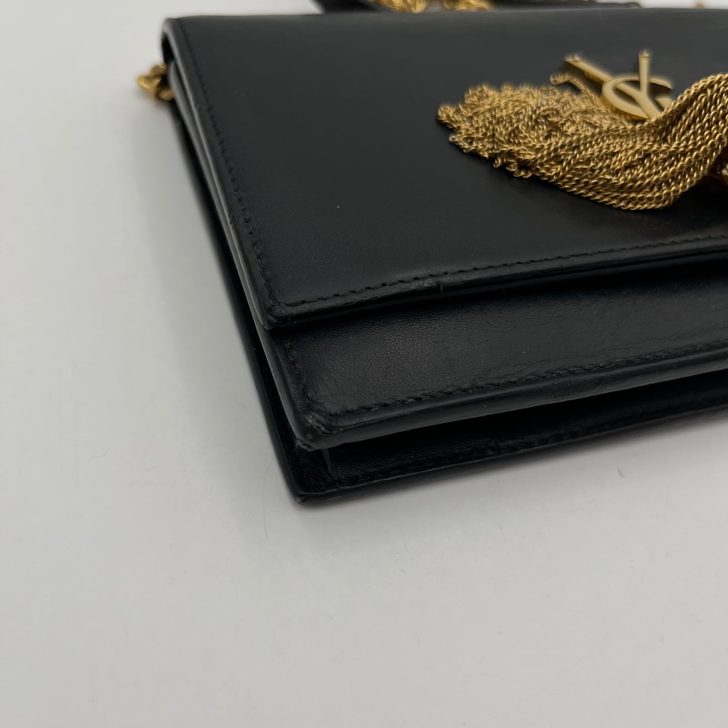YSL Black Small Kate Tassel Crossbody