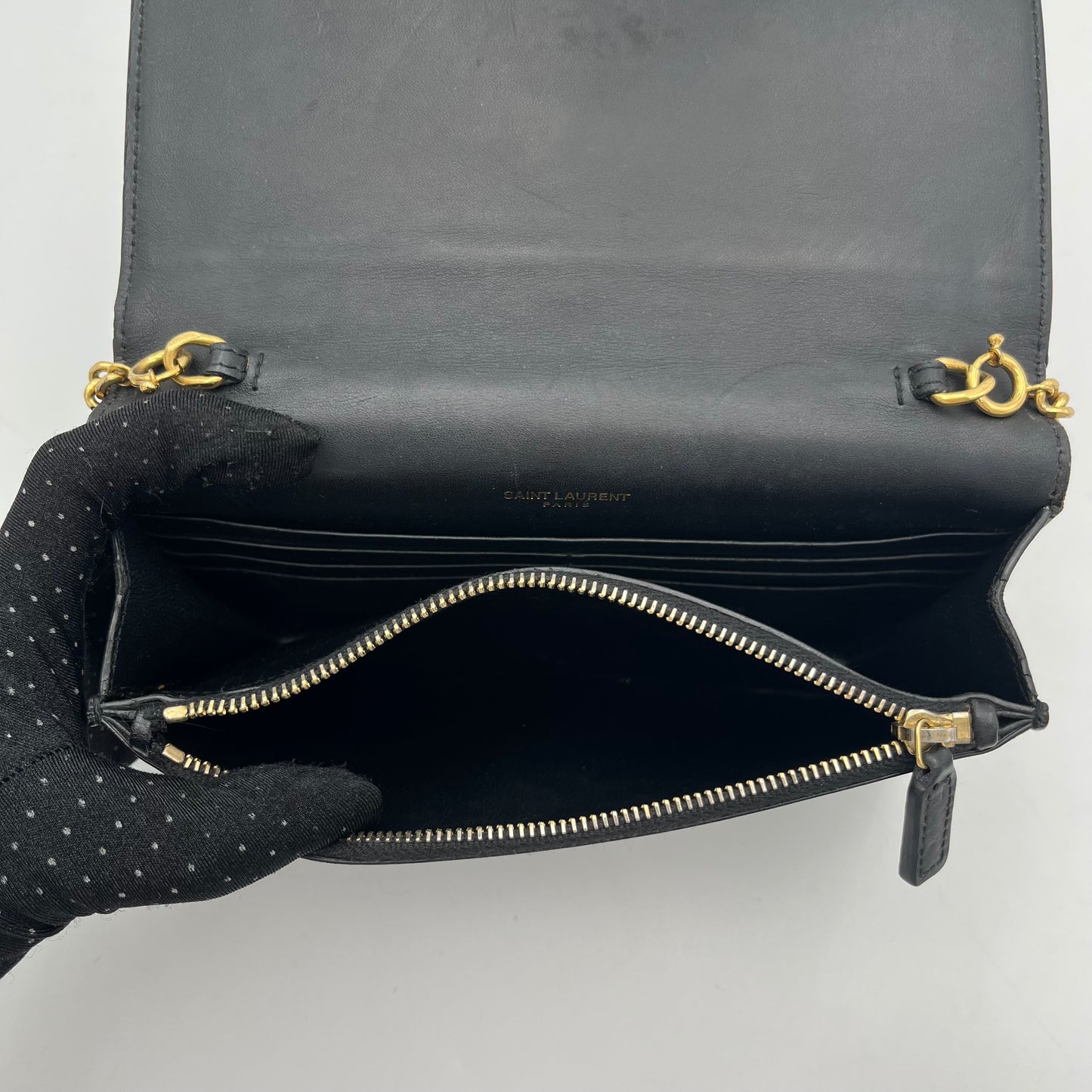 YSL Black Small Kate Tassel Crossbody