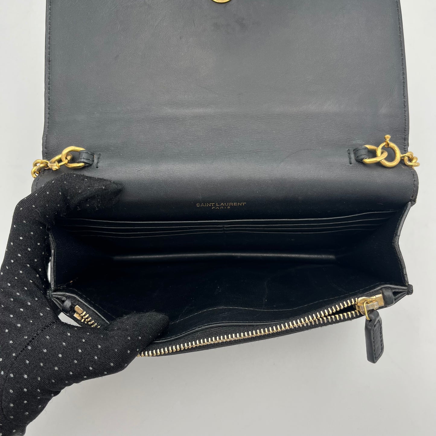 YSL Black Small Kate Tassel Crossbody