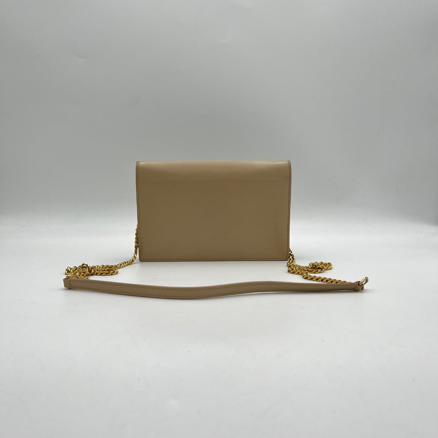YSL Beige Calfskin Small Kate Tassel Crossbody