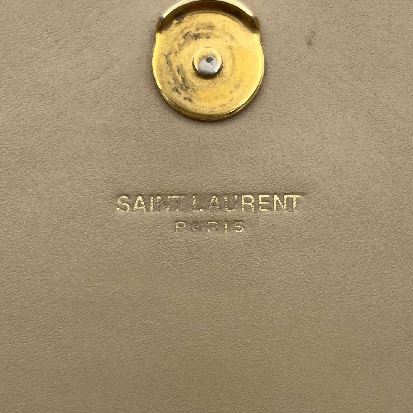 YSL Beige Calfskin Small Kate Tassel Crossbody