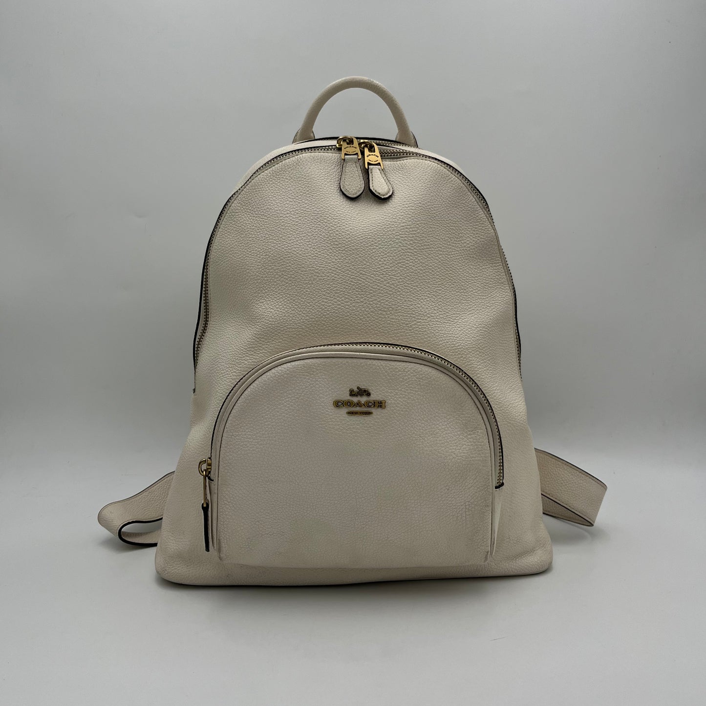 Coach White Carrie Backpack