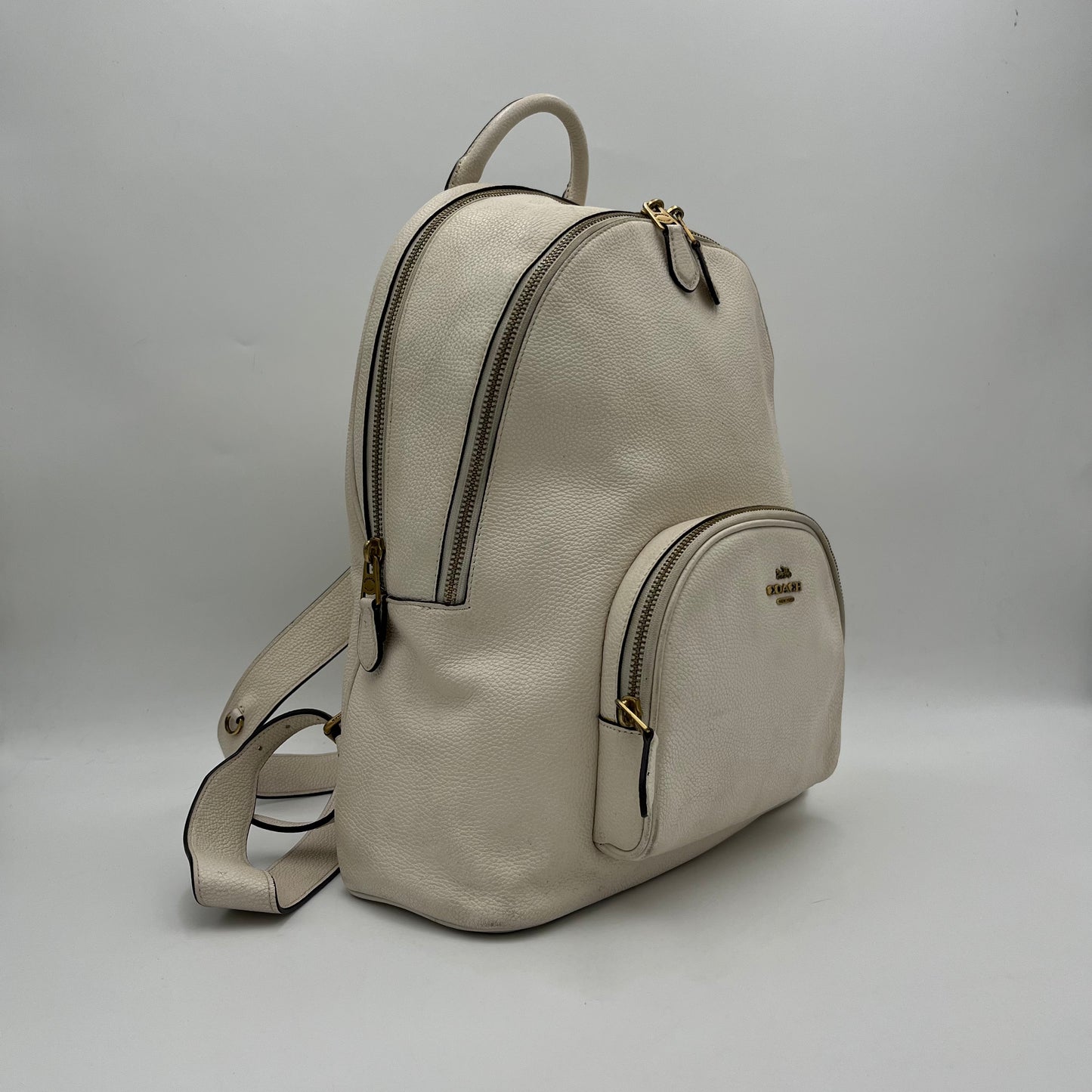Coach White Carrie Backpack