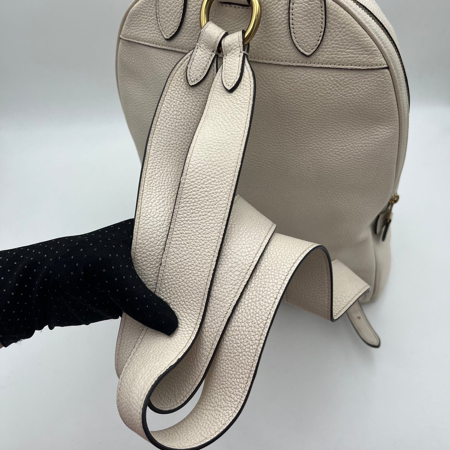 Coach White Carrie Backpack