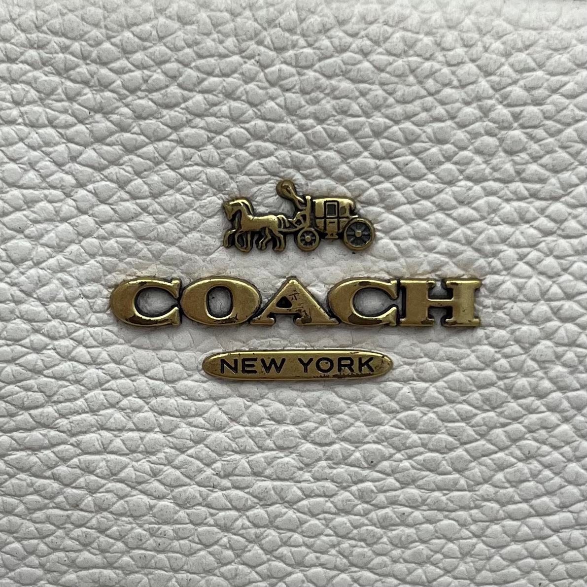 Coach White Carrie Backpack