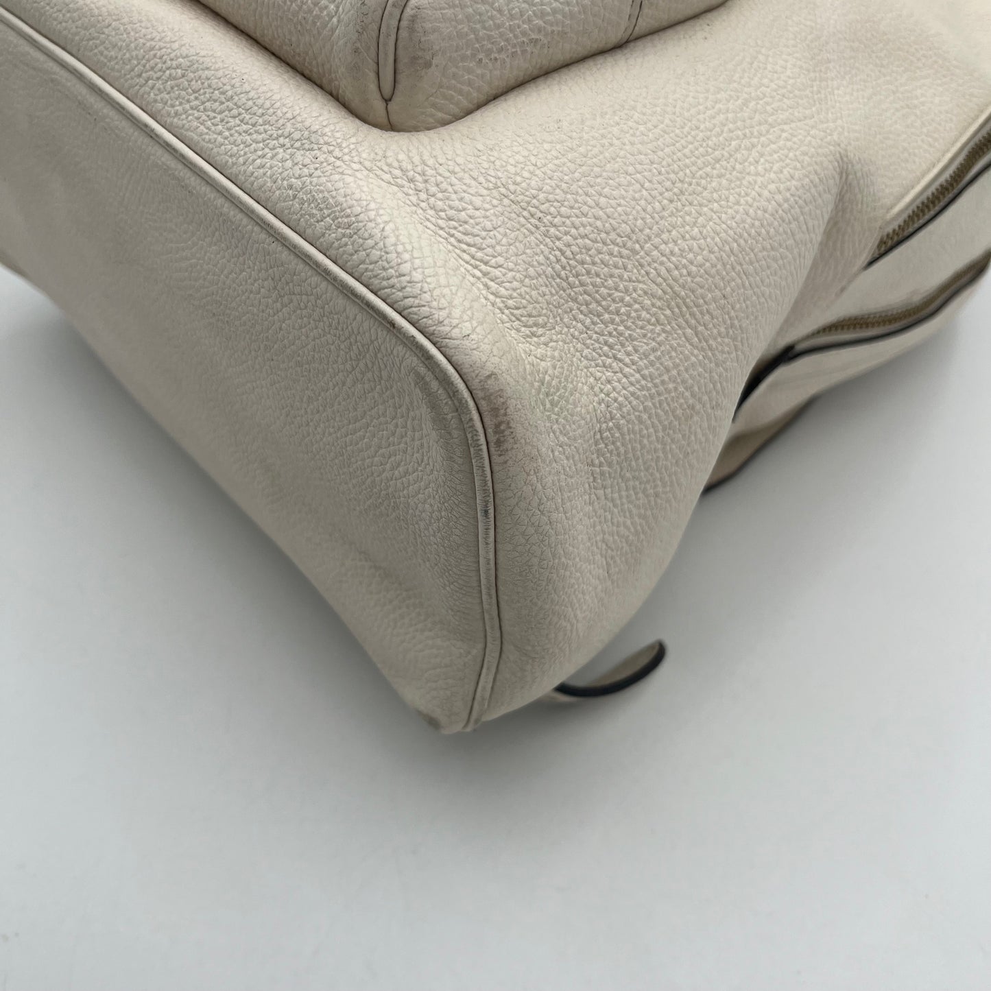 Coach White Carrie Backpack