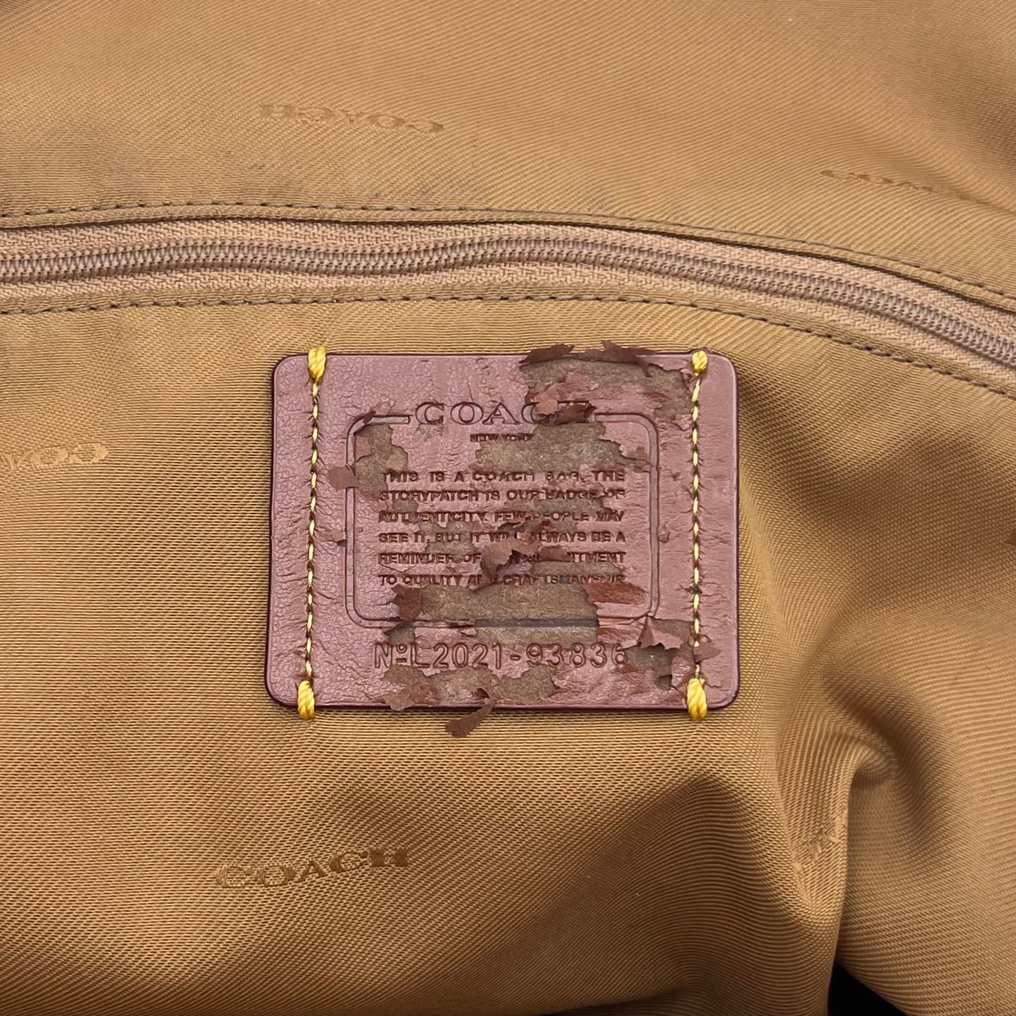 Coach White Carrie Backpack