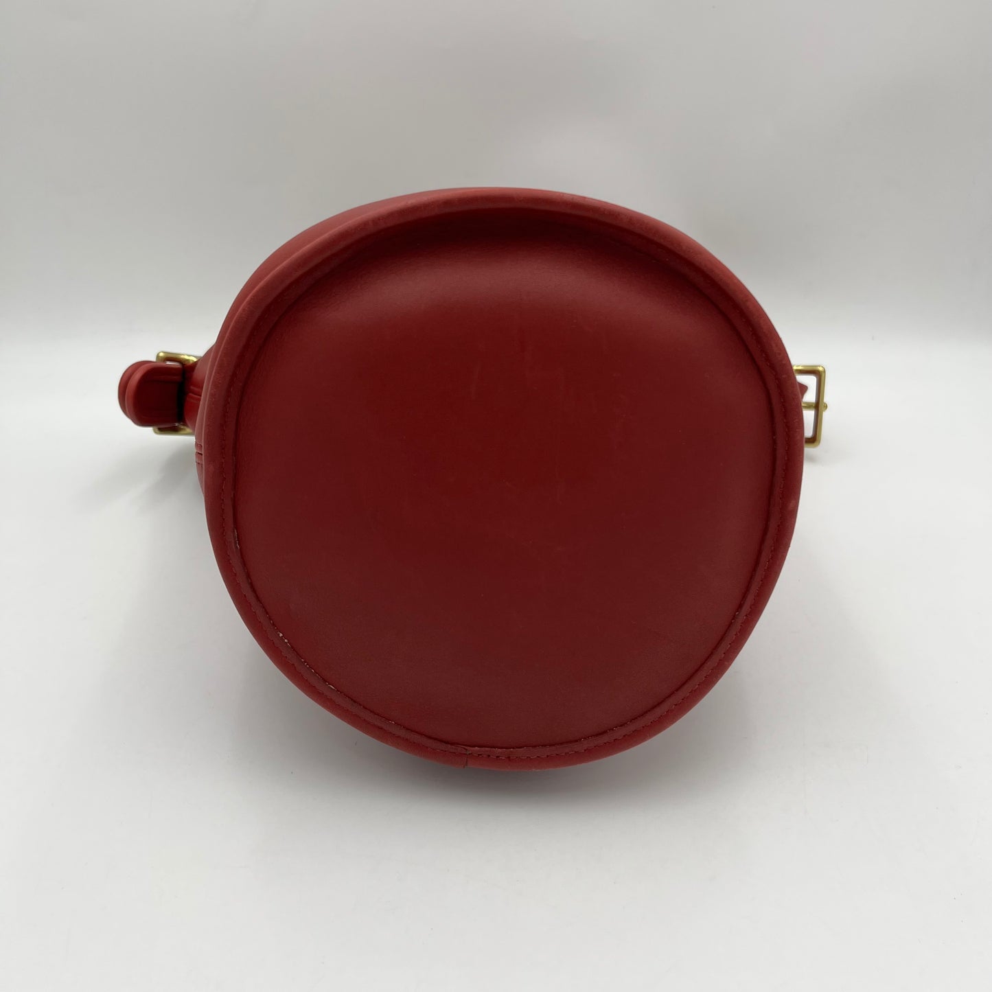 Coach Vintage Red Leather Duffle Sac Bag