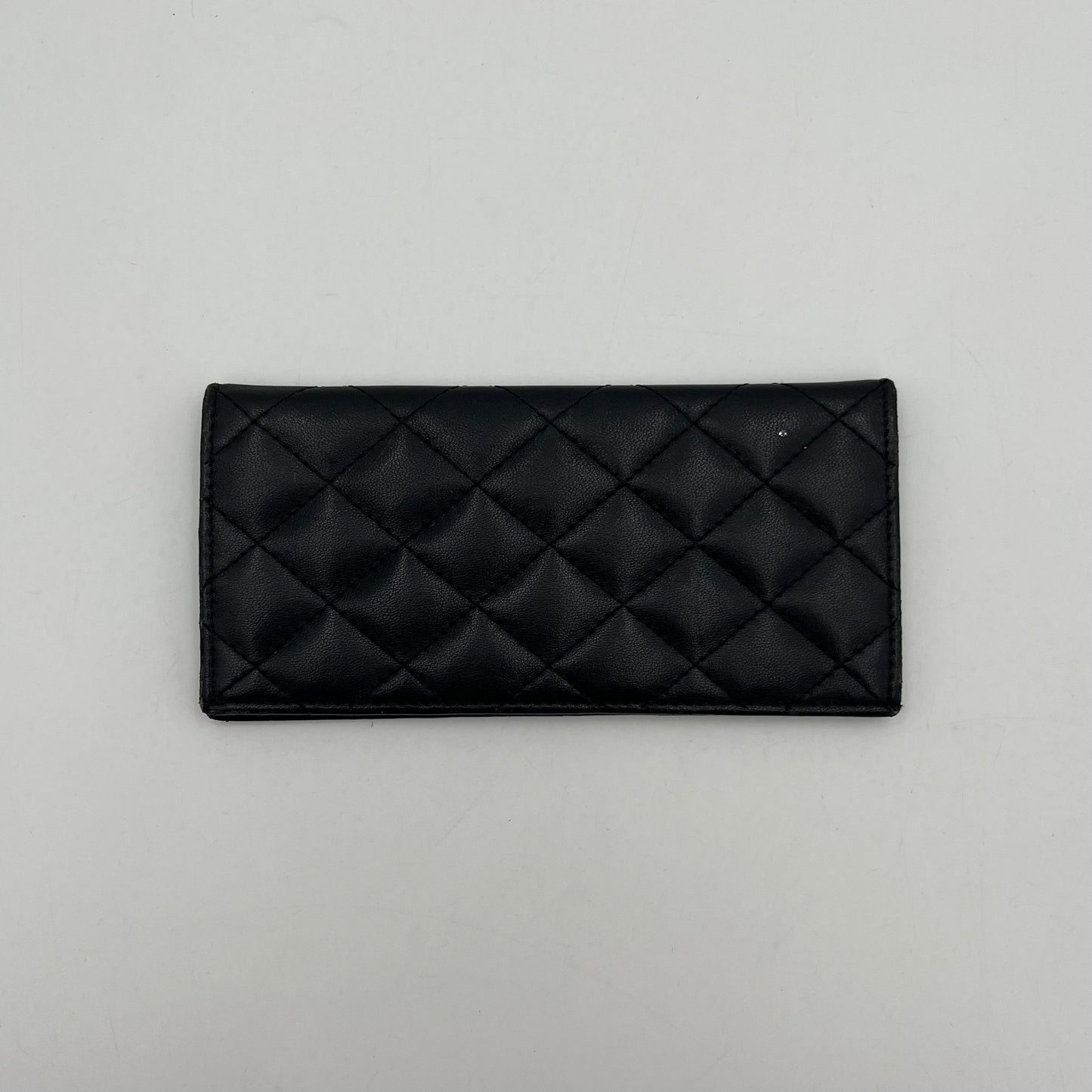 Chanel Black Quilted Bifold Long Wallet