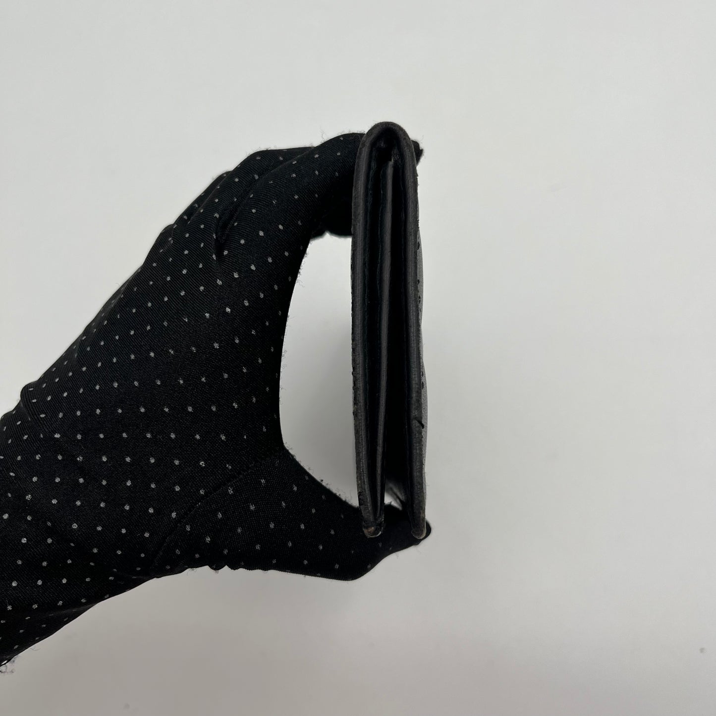 Chanel Black Quilted Bifold Long Wallet