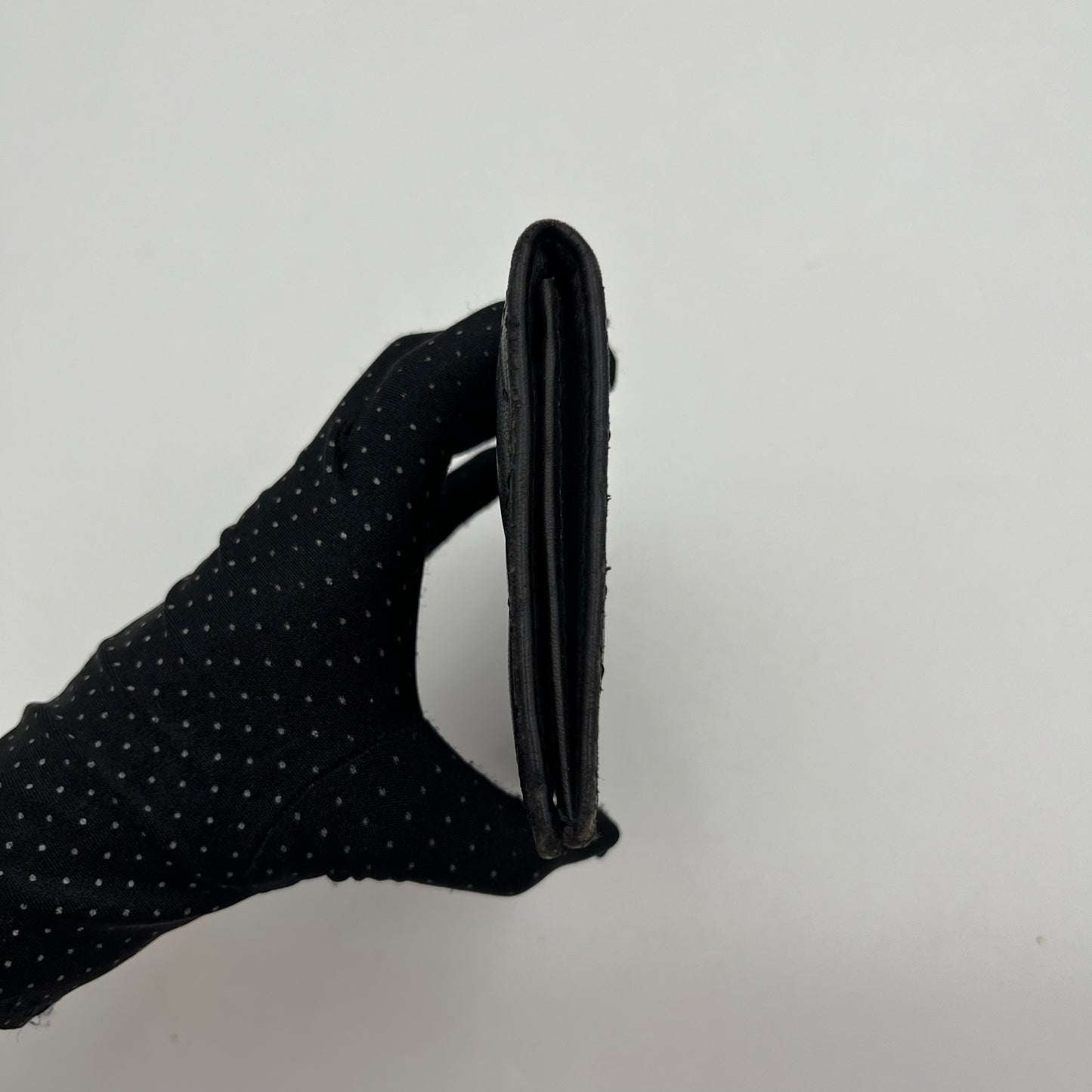 Chanel Black Quilted Bifold Long Wallet