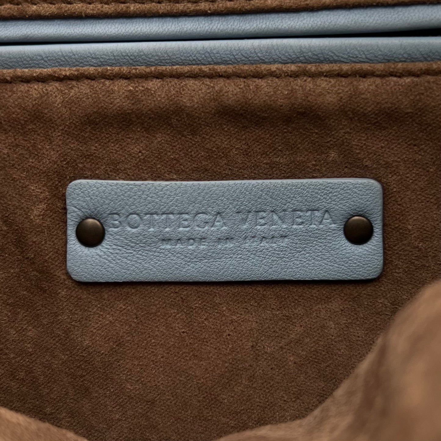Bottega Veneta Light Blue Intrecciato Large Hobo Bag