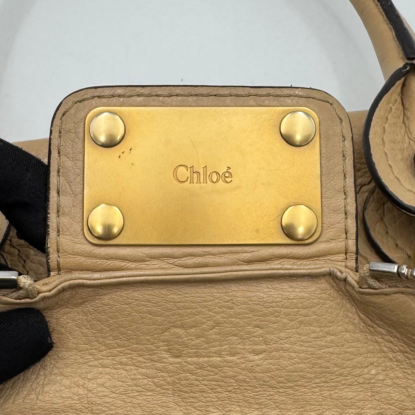 Chloe Beige Leather Paddington