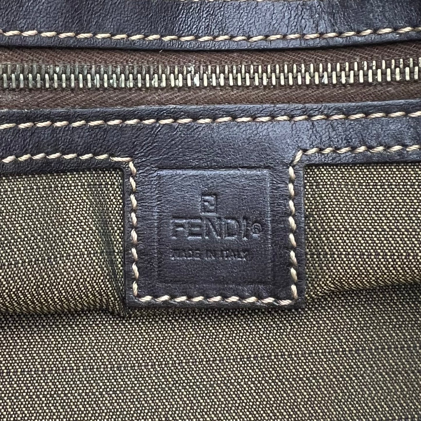 Fendi Tobacco Zucca FF Handbag