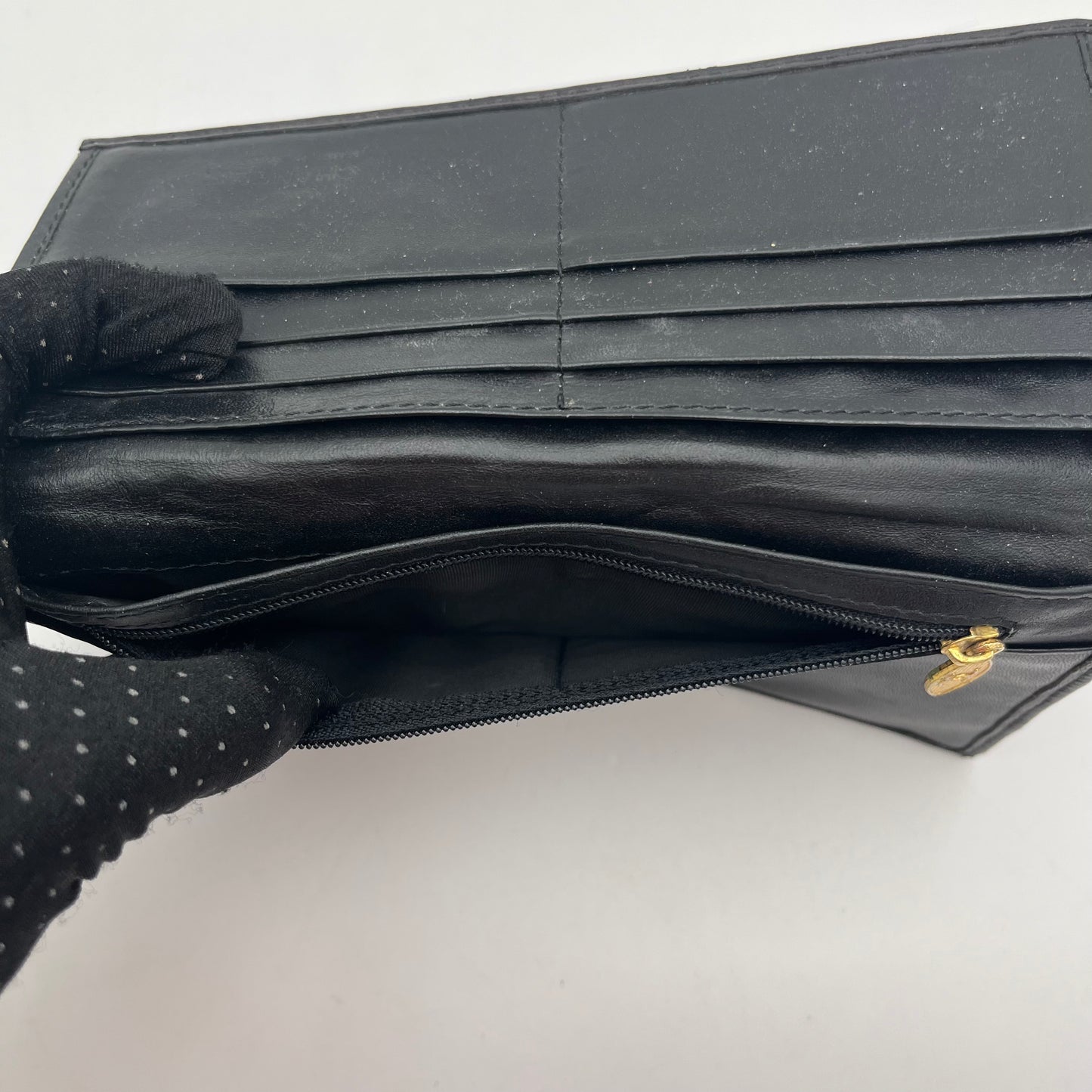 Chanel Black Quilted Bifold Long Wallet