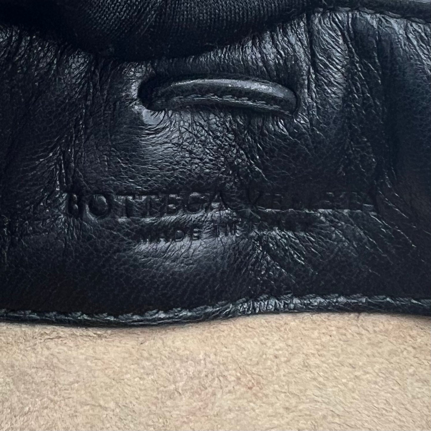 Bottega Veneta Black Intrecciato Pochette