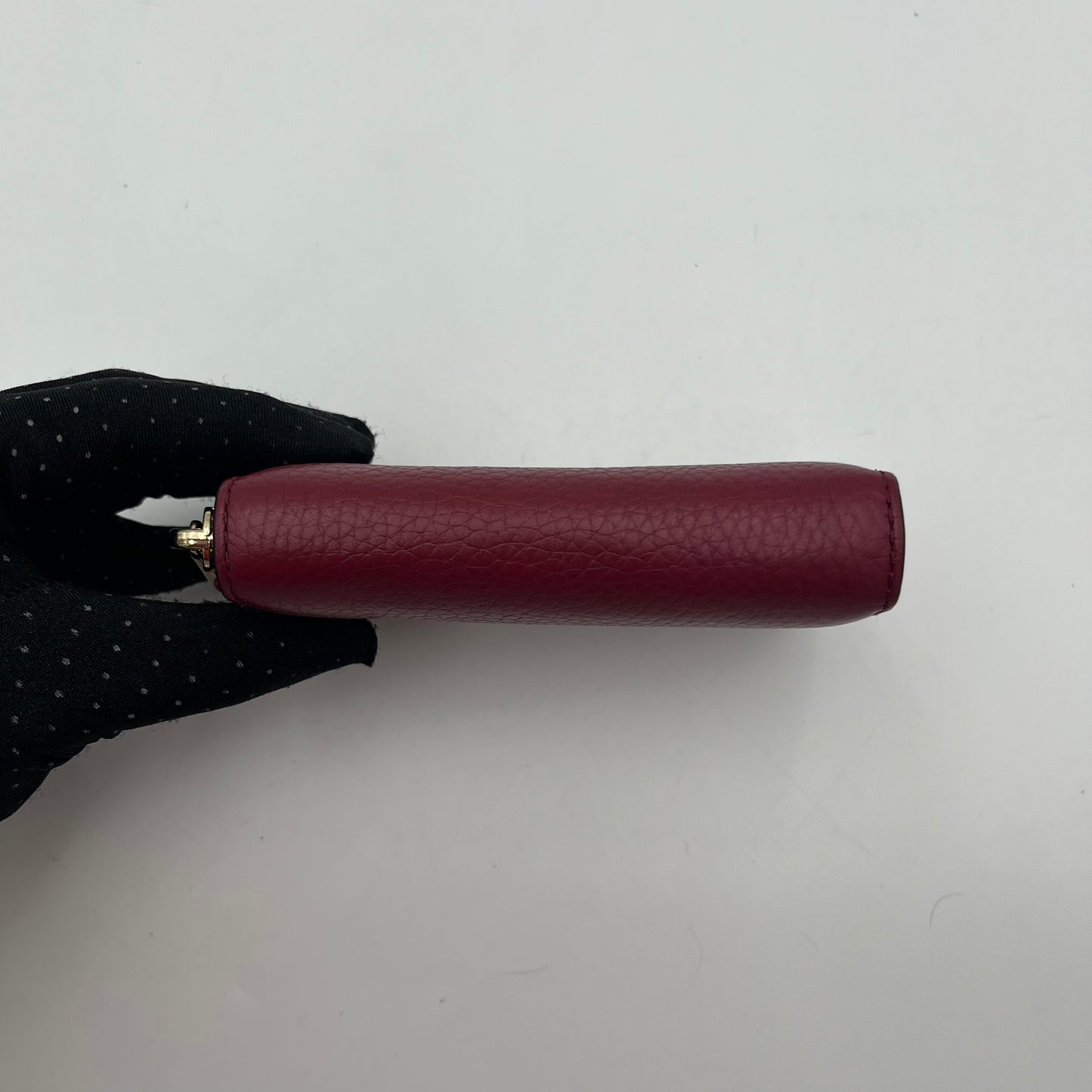 Michael Kors Red Leather Zip Around Card Case
