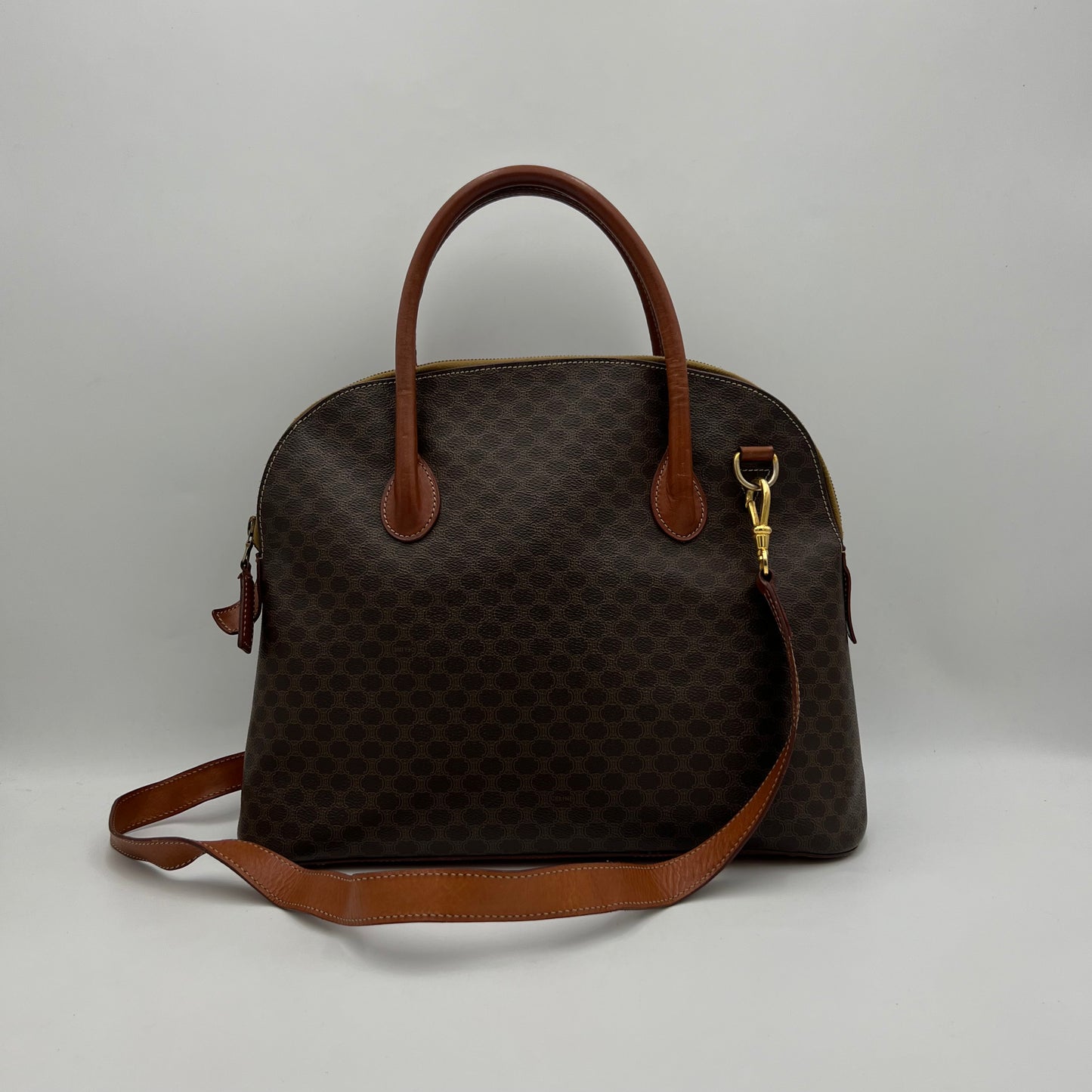 Celine Paris Macadam Large Alma with Long Strap