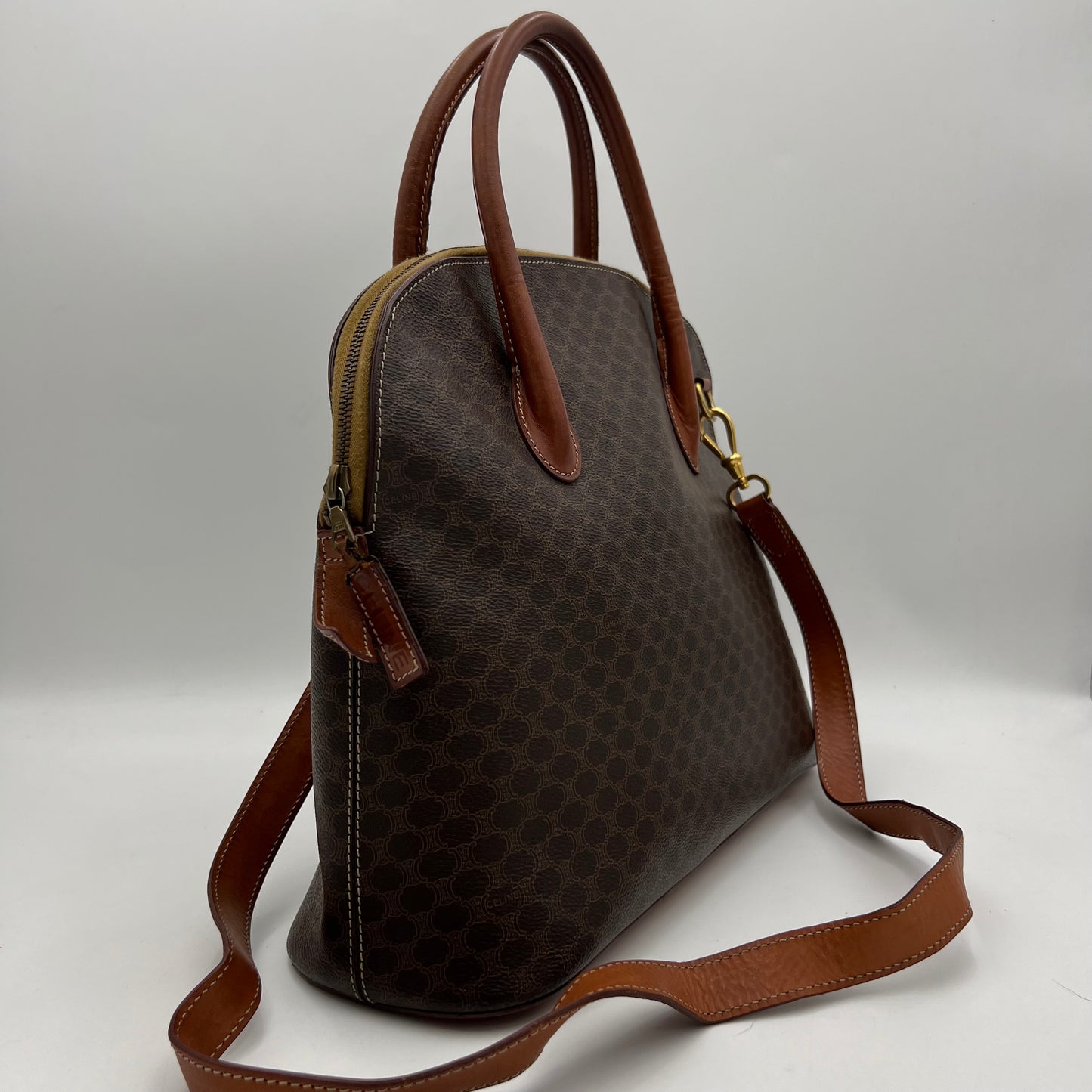 Celine Paris Macadam Large Alma with Long Strap