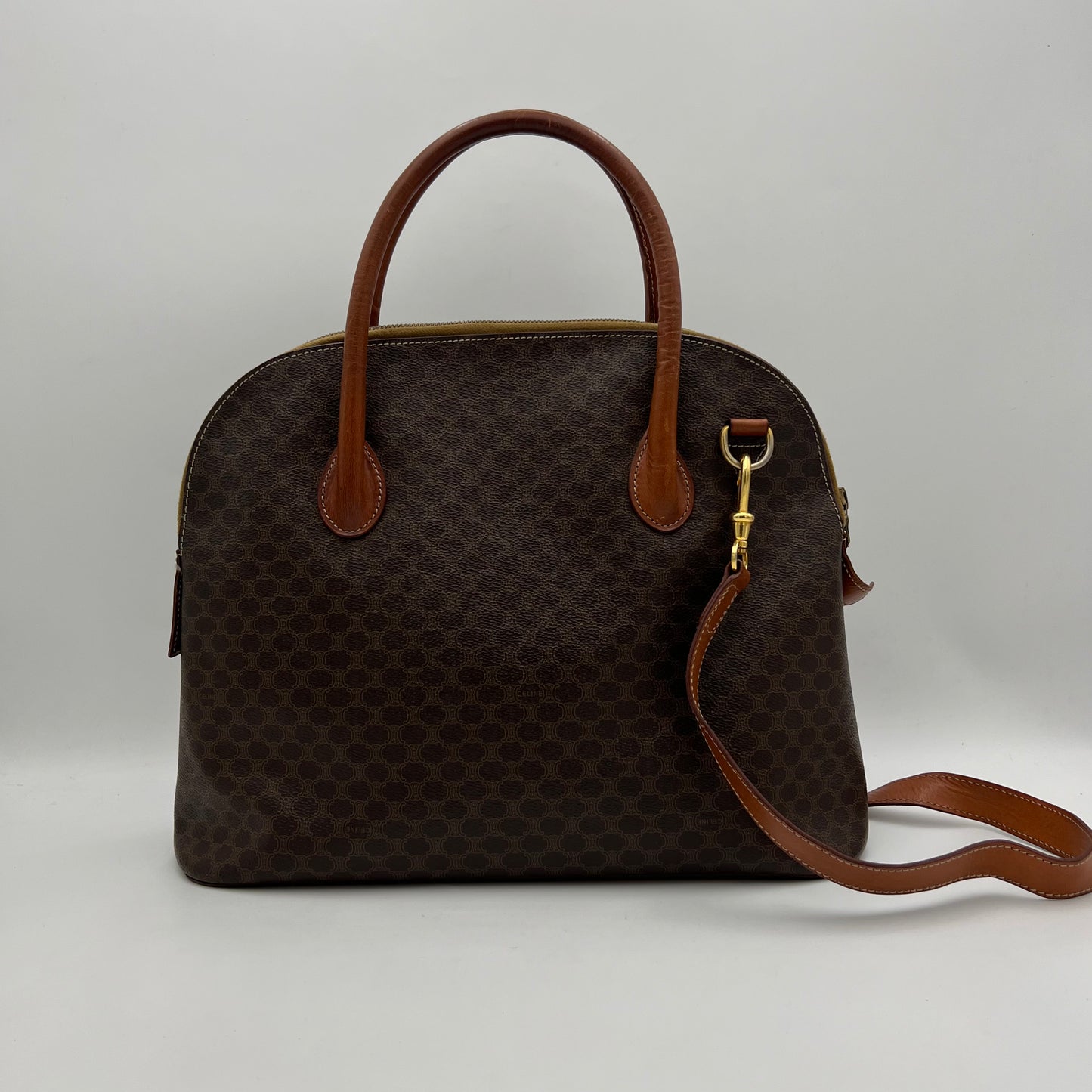Celine Paris Macadam Large Alma with Long Strap