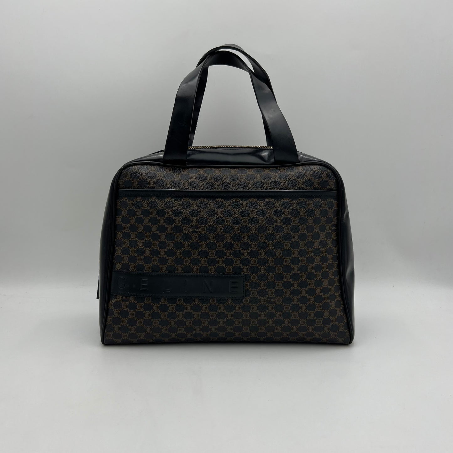 Celine Paris Black Macadam Handbag