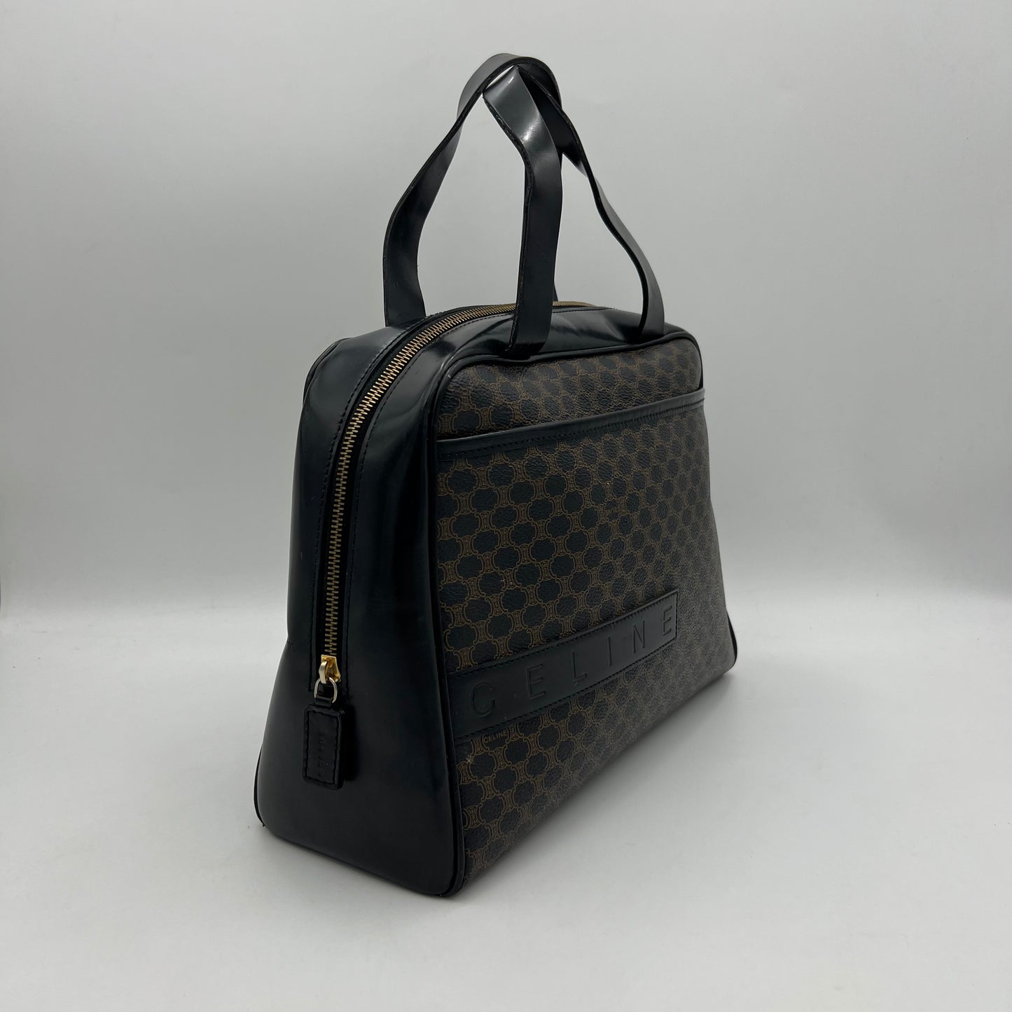 Celine Paris Black Macadam Handbag