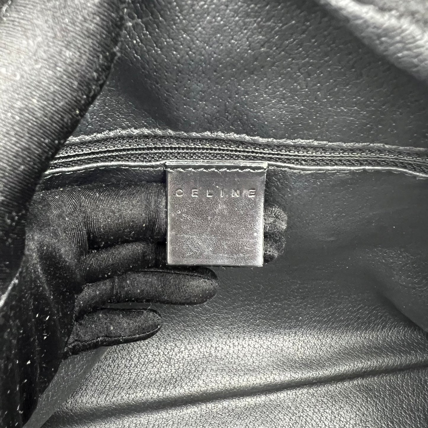Celine Paris Black Macadam Handbag