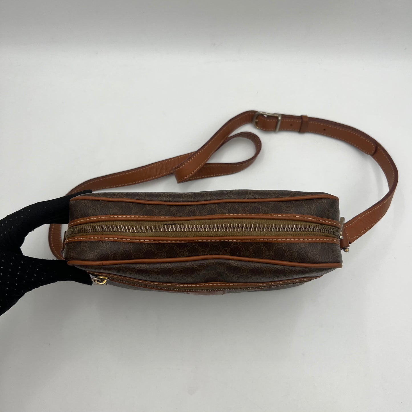 Celine Paris Macadam Camera Crossbody