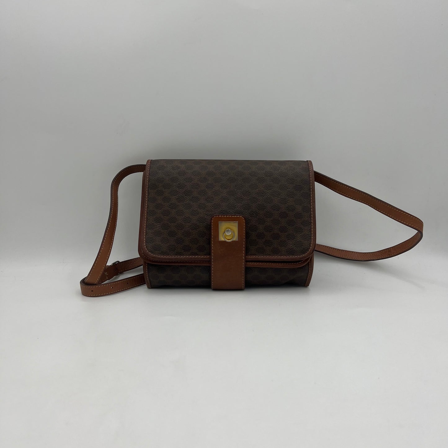 Celine Paris Macadam Double Flap Crossbody