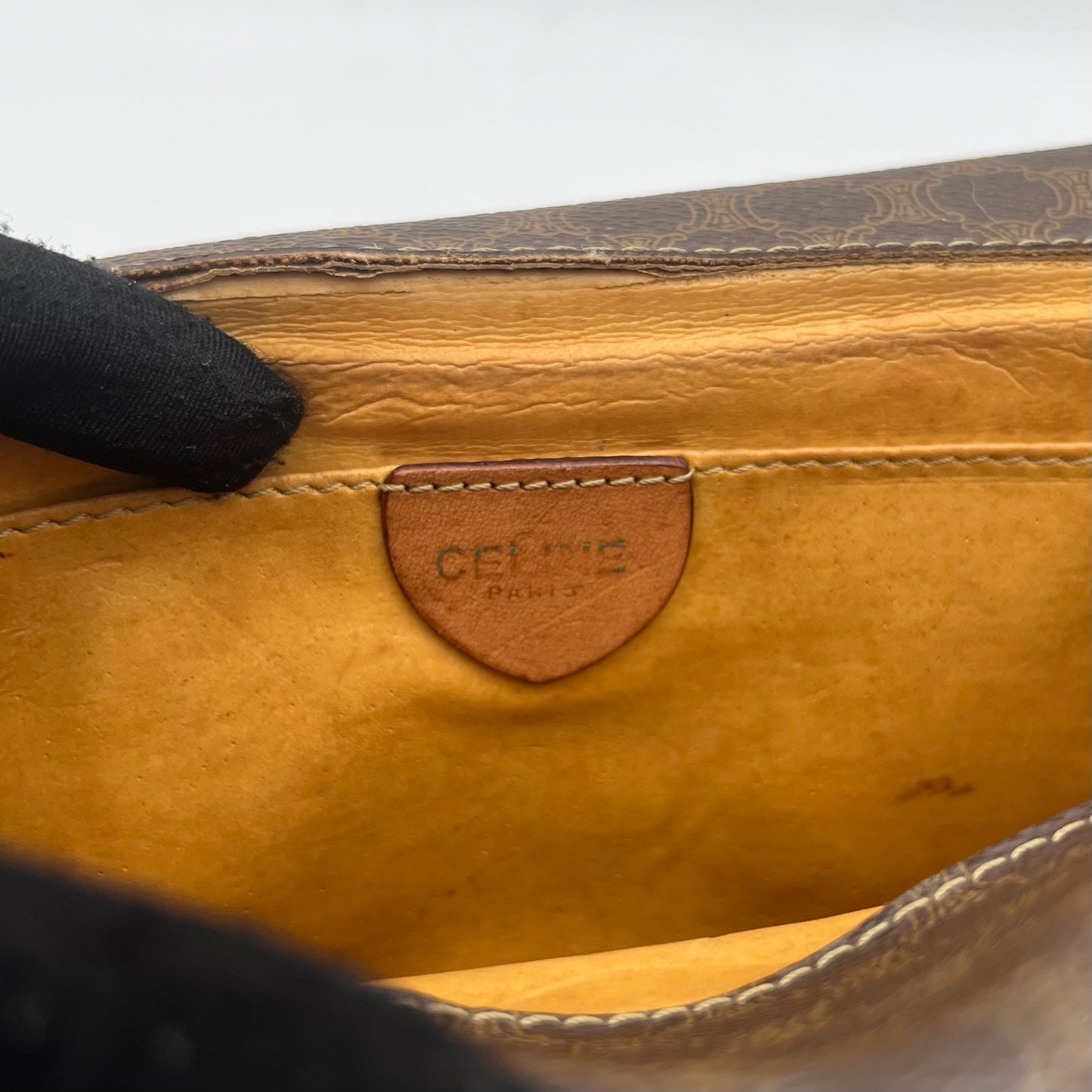 Celine Paris Macadam Double Flap Crossbody