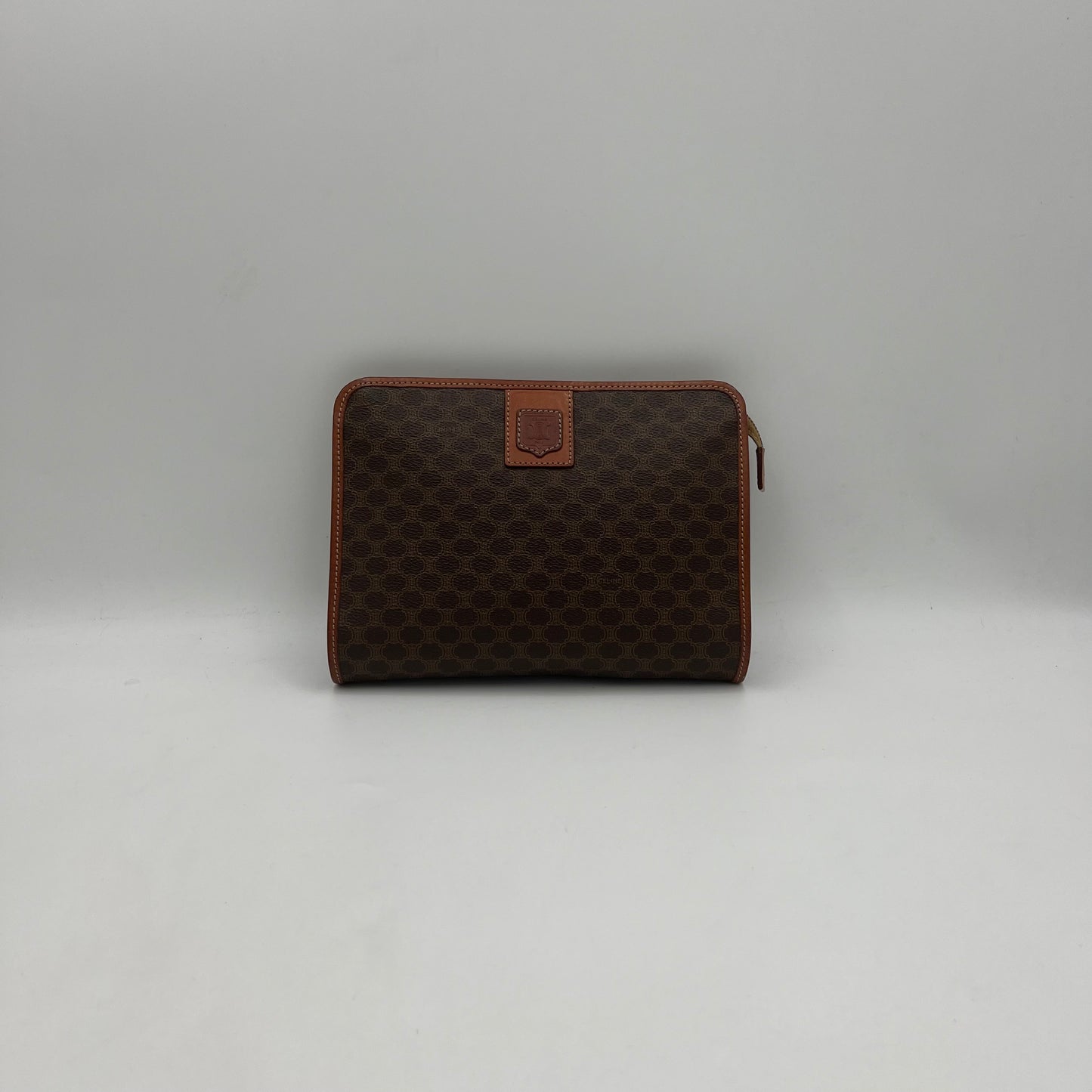 Celine Paris Macadam PVC Zip Large Clutch