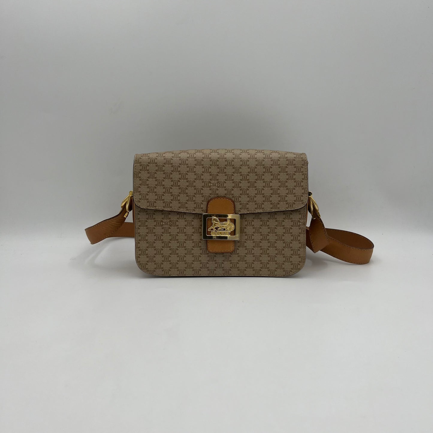 Celine Paris Macadam PVC Horse Carriage Crossbody