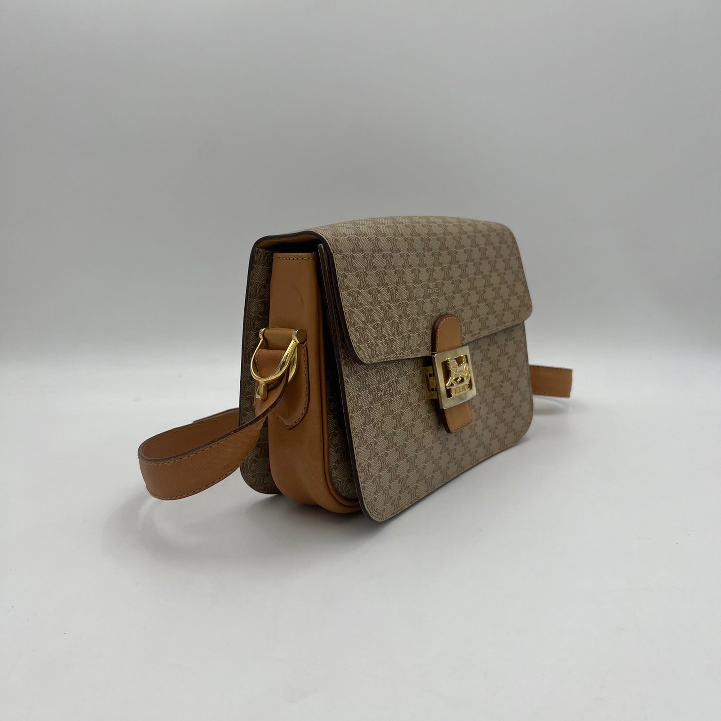 Celine Paris Macadam PVC Horse Carriage Crossbody