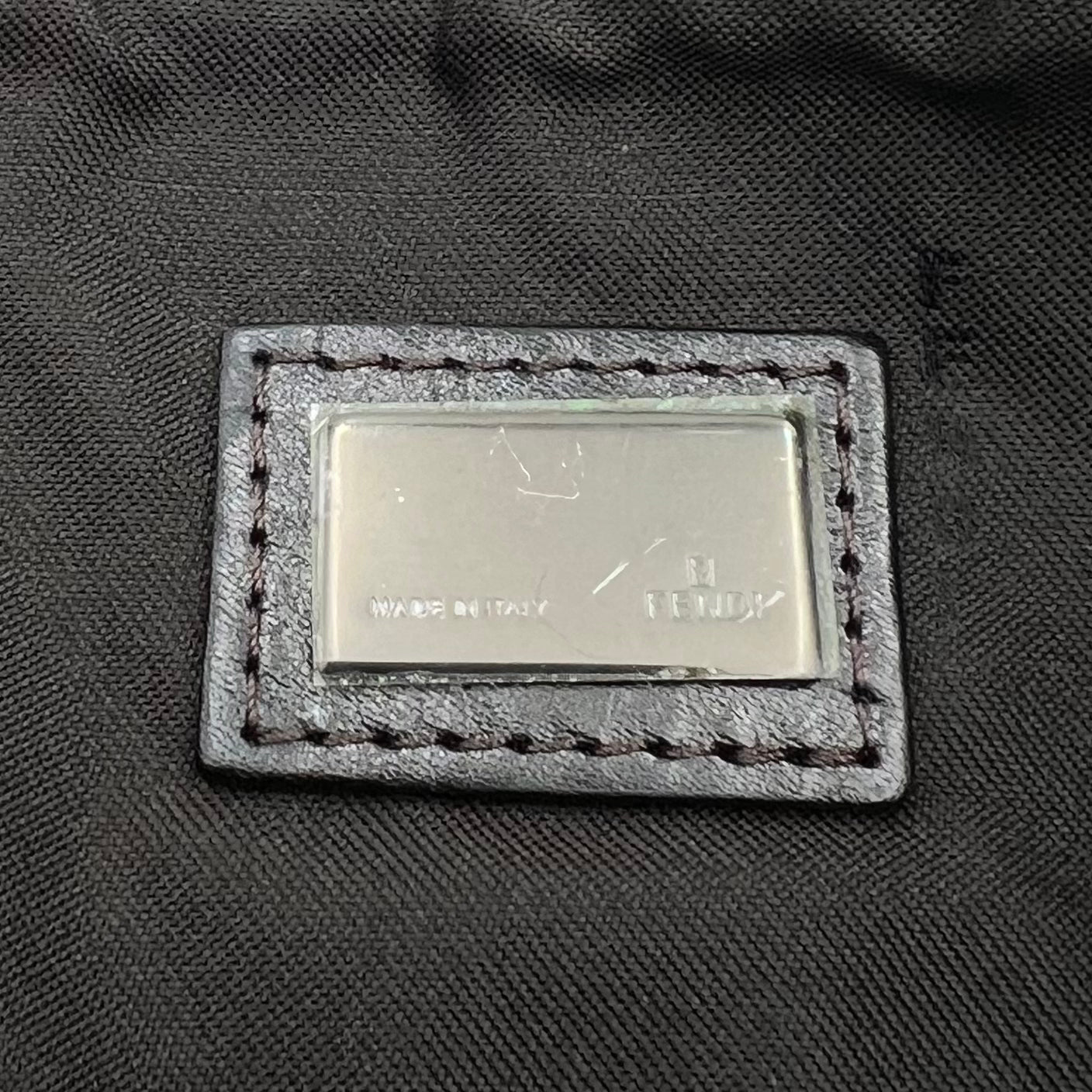 Fendi Tobacco Zucca Half Moon Pochette