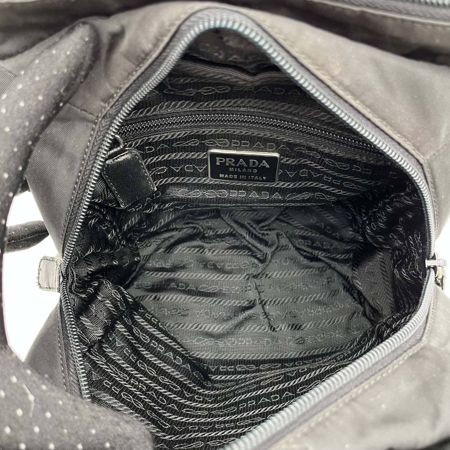Prada Black Nylon Mini Tote (Code 22)