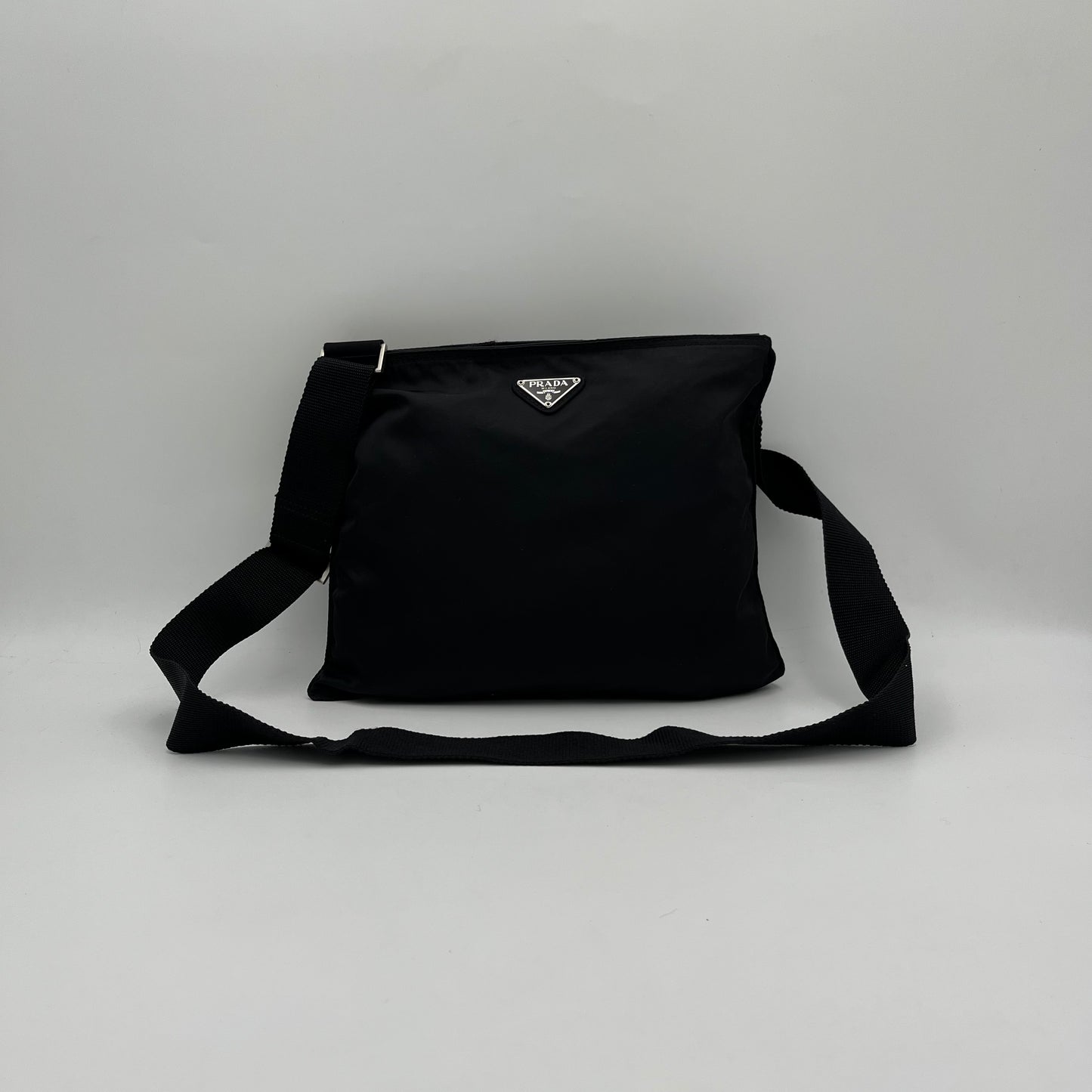 Prada Black Nylon Slim Crossbody