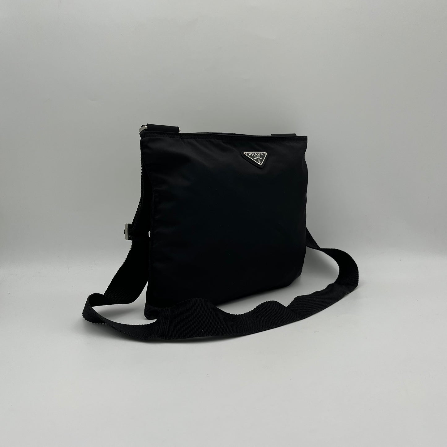 Prada Black Nylon Slim Crossbody