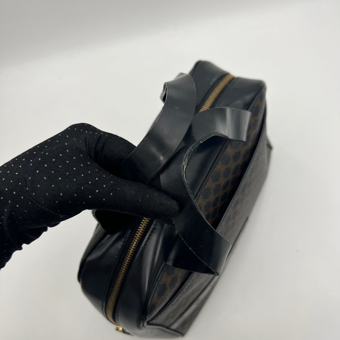 Celine Paris Black Macadam Handbag