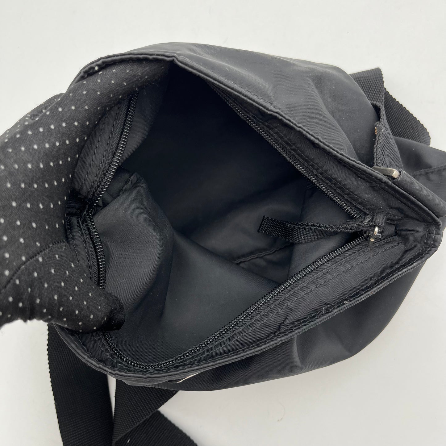 Prada Black Nylon Slim Crossbody