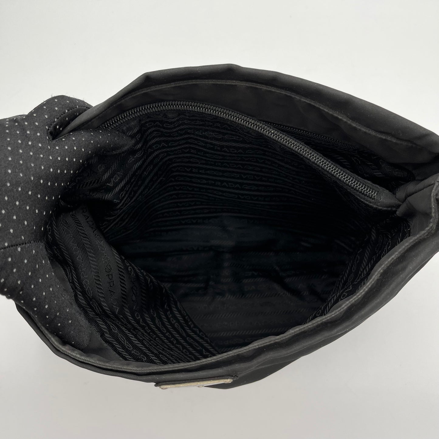 Prada Black Nylon Men's Crossbody