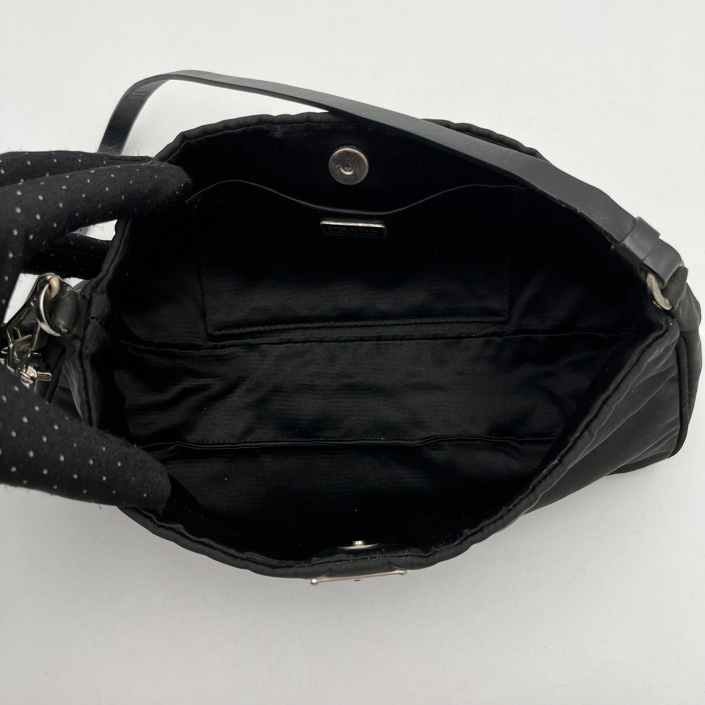 Prada Black Nylon Pochette