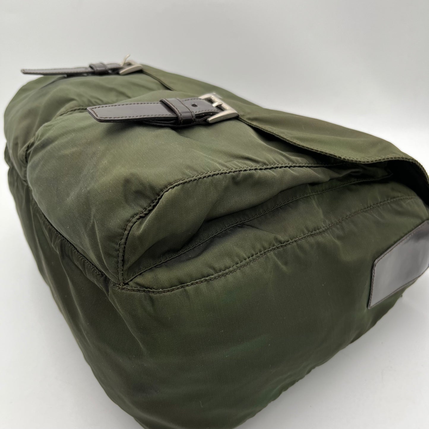 Prada Green Nylon Messenger Crossbody