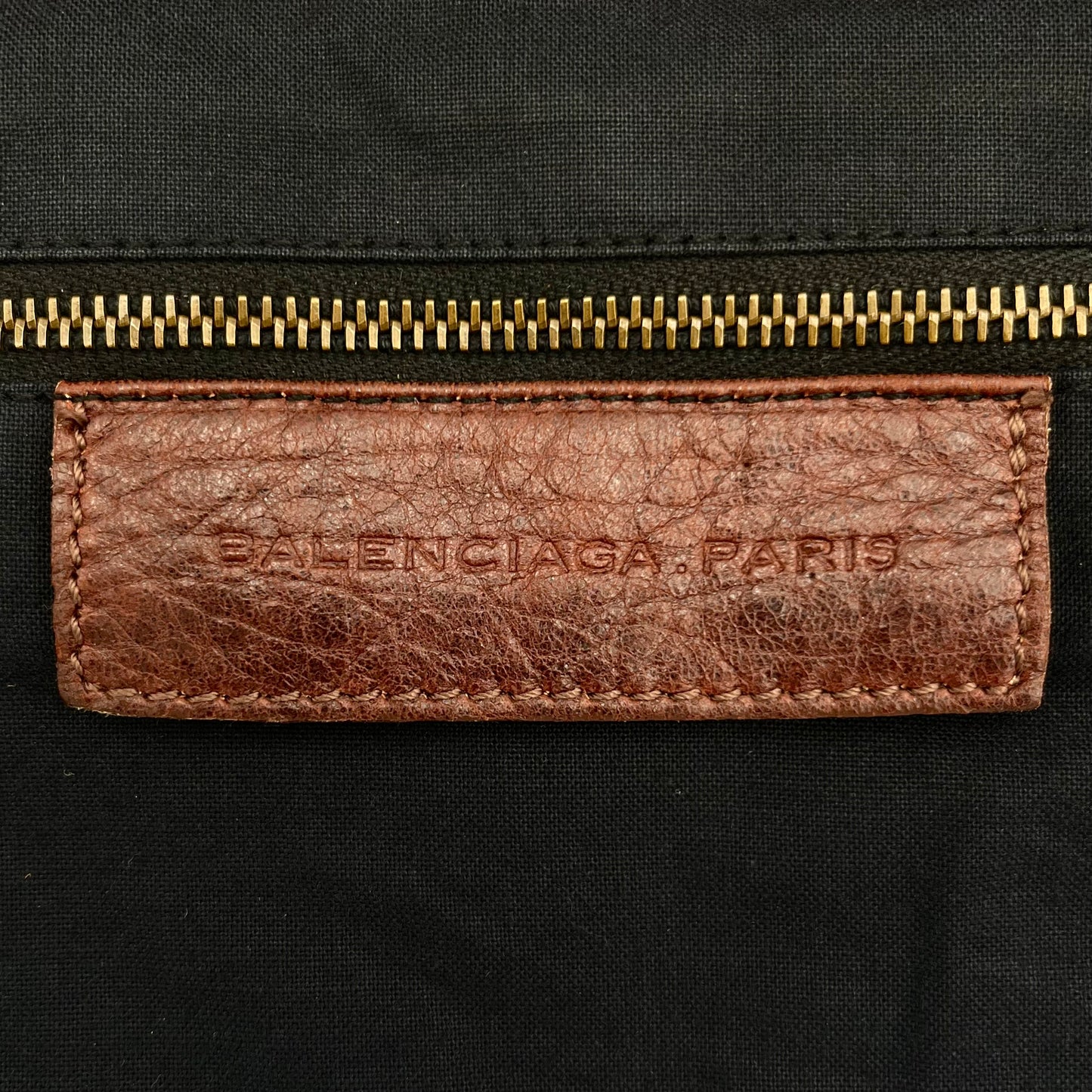 Balenciaga Burgundy Leather Motocross Classic Twiggy Bag