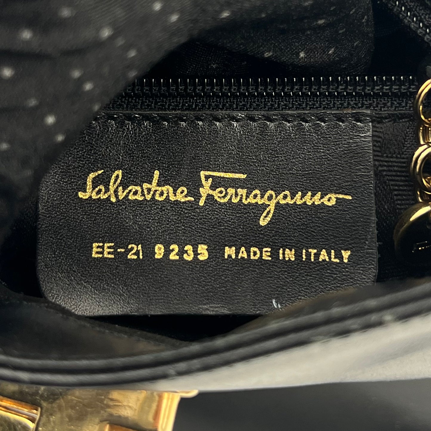 Salvatore Ferragamo Gancini Leather Hobo Long Strap Shoulder Bag