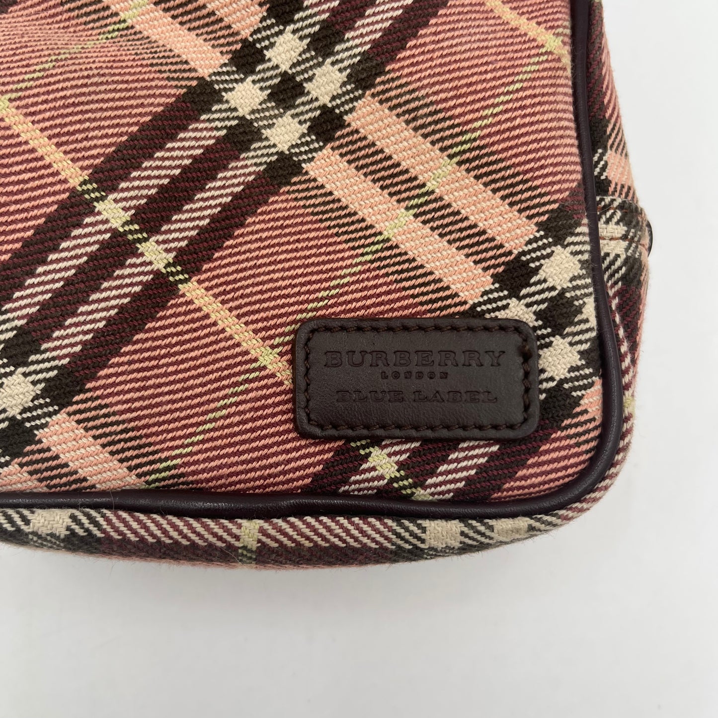 Burberry Blue Label Pink Nova Cloth Mini Tofu Bag