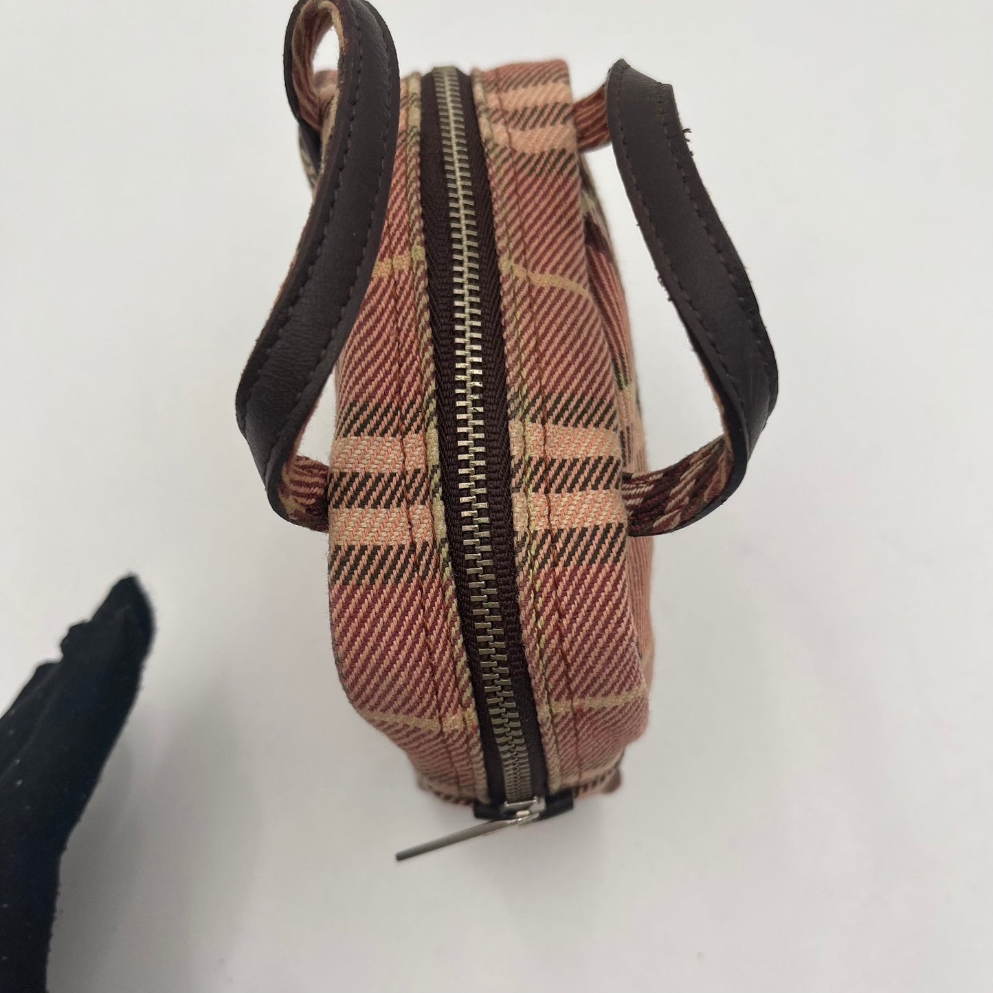 Burberry Blue Label Pink Nova Cloth Mini Tofu Bag
