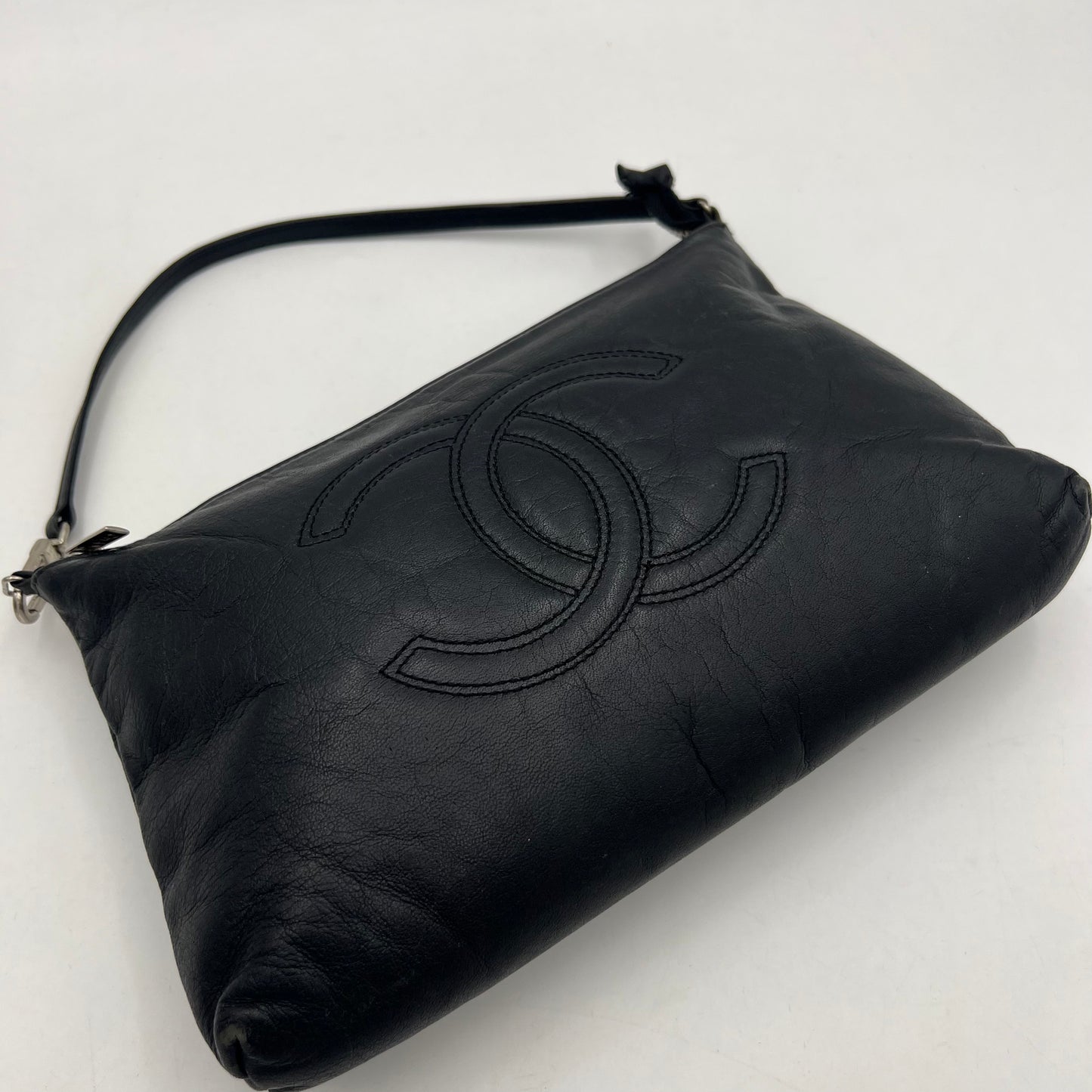 Chanel Black Leather Pochette