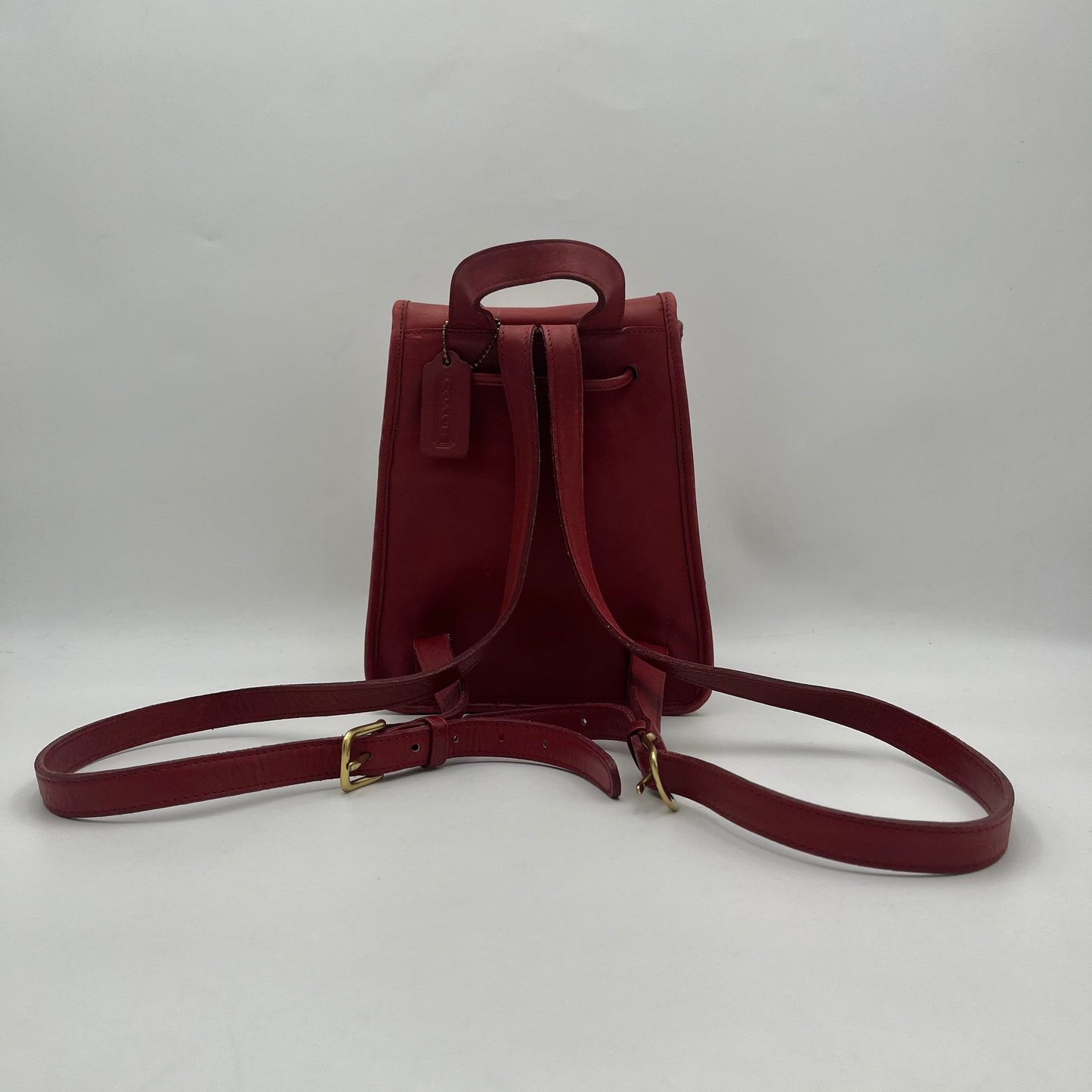 Coach Vintage Red Leather 9960 Mini Backpack
